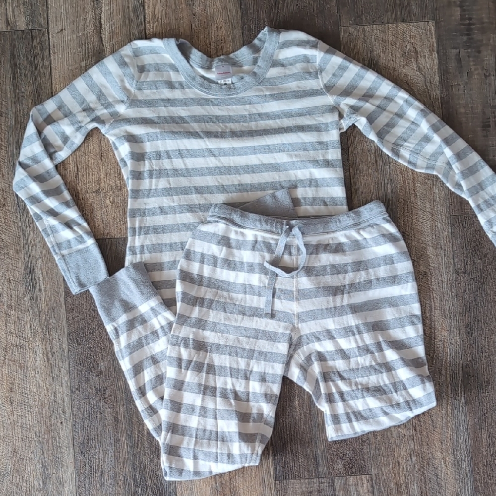 Hanna Andersson Women's Striped Long John Pajama Top and Pant